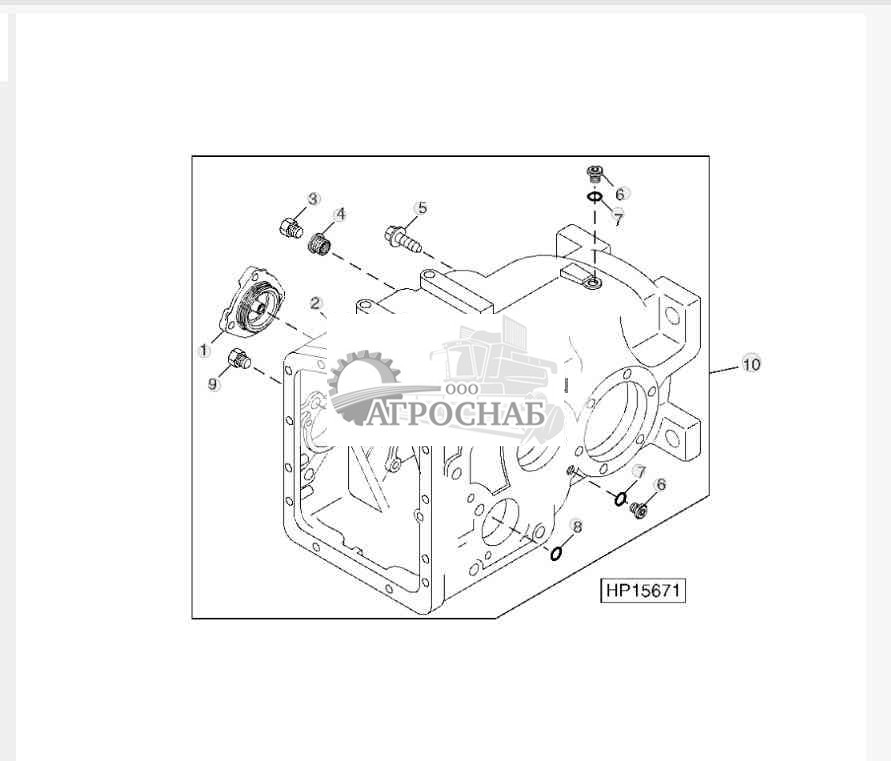 Комплект для обслуживания трехступенчатой трансмиссии 